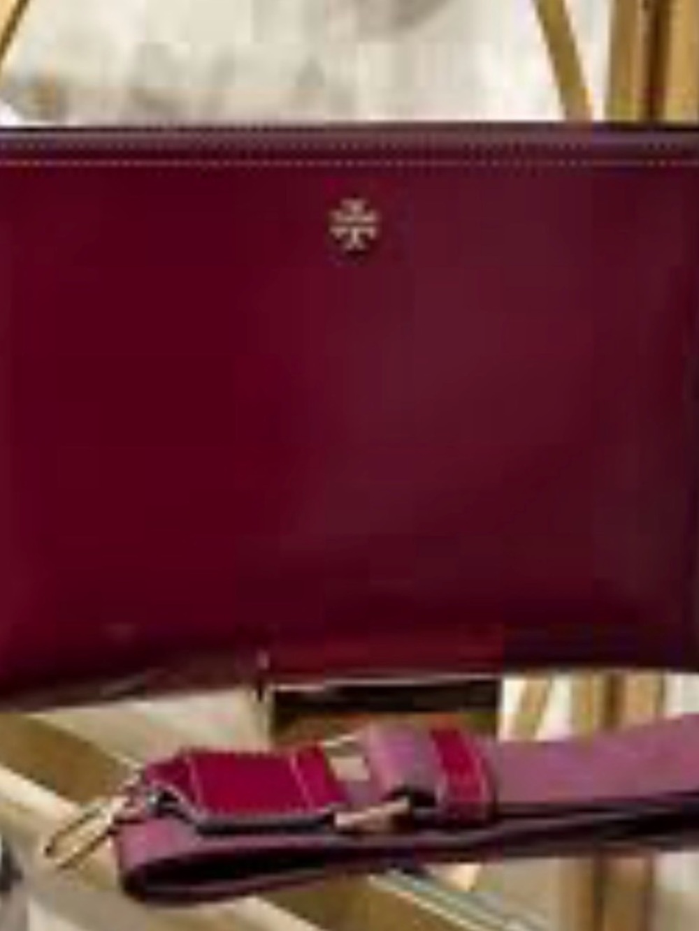 Tory Burch Blake Slingback burgundy crossbody